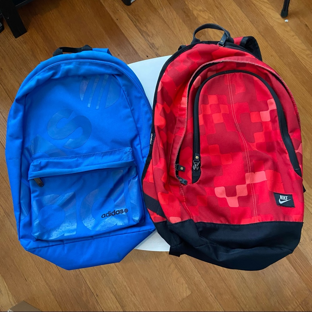 Nike bag and adidas bag bundle
